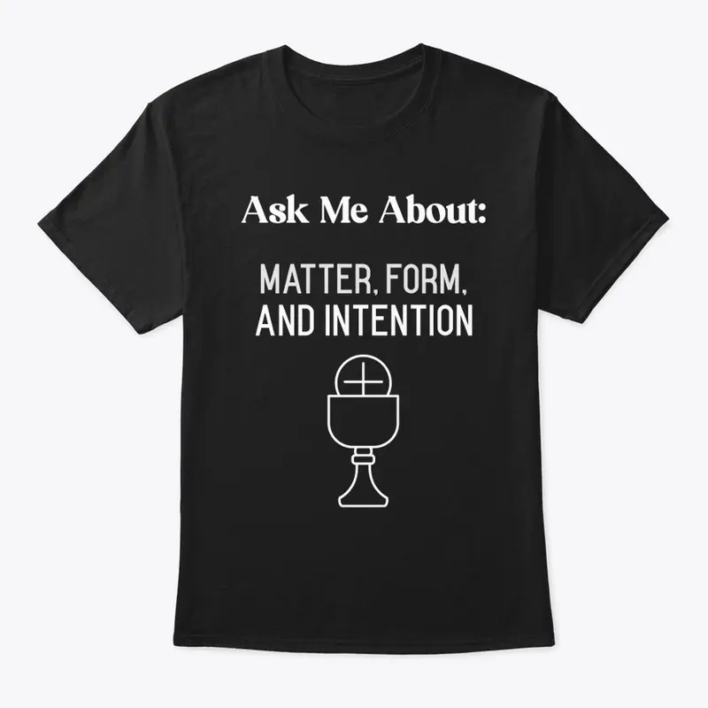 Matter Form Intention Catholic Anglican